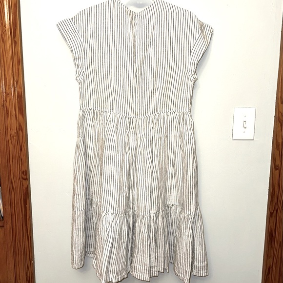 NWT: Vineyards Vines Jet Stripe Tiered Linen Summer Dress - Picture 2 of 6